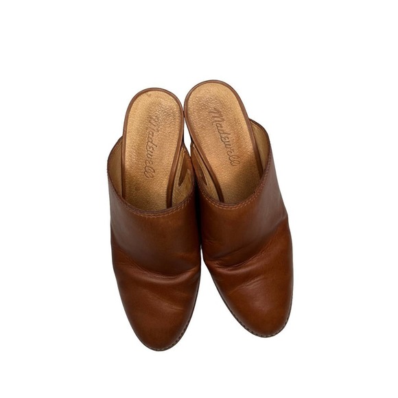 MADEWELL Harper Mules in English Saddle Size 5 - Picture 3 of 6